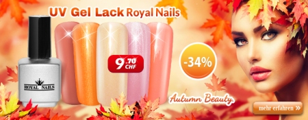-34% auf RoyalNails UV Gel-Lack, Permanent Nagellack "Autumn Beauty"